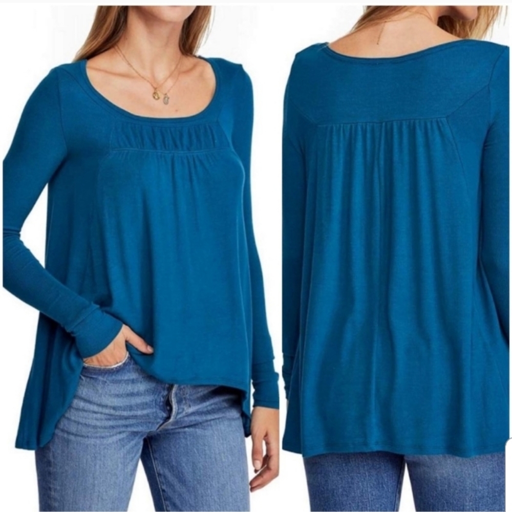 Free People Love Valley Ribbed Tunic Top Medium